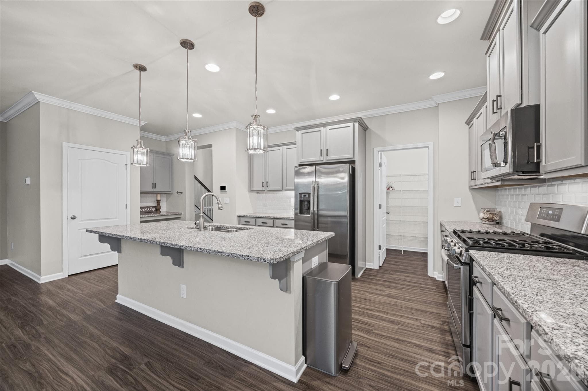 Kitchen with Large Granite Island - 623 Amber Meadows Way, Fort Mill