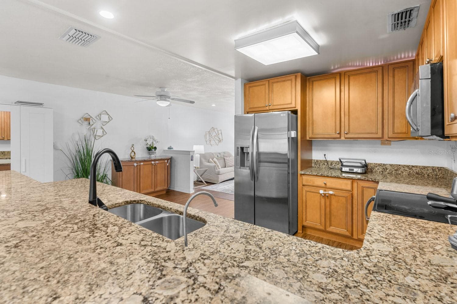 Main house kitchen with granite counters - 8243 PAMLICO ST, ORLANDO