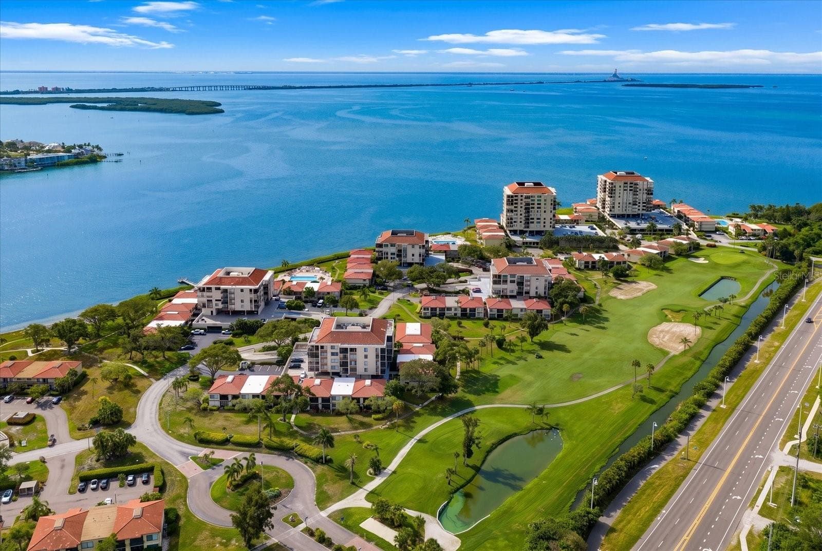 AERIAL VIEW OF COMMUNITY - 6219 PALMA DEL MAR BLVD S #102, ST PETERSBURG