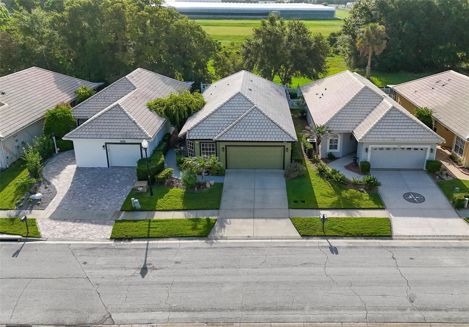 Drone of home and adjacent homes - 8027 SAINT ANDREWS WAY, MOUNT DORA