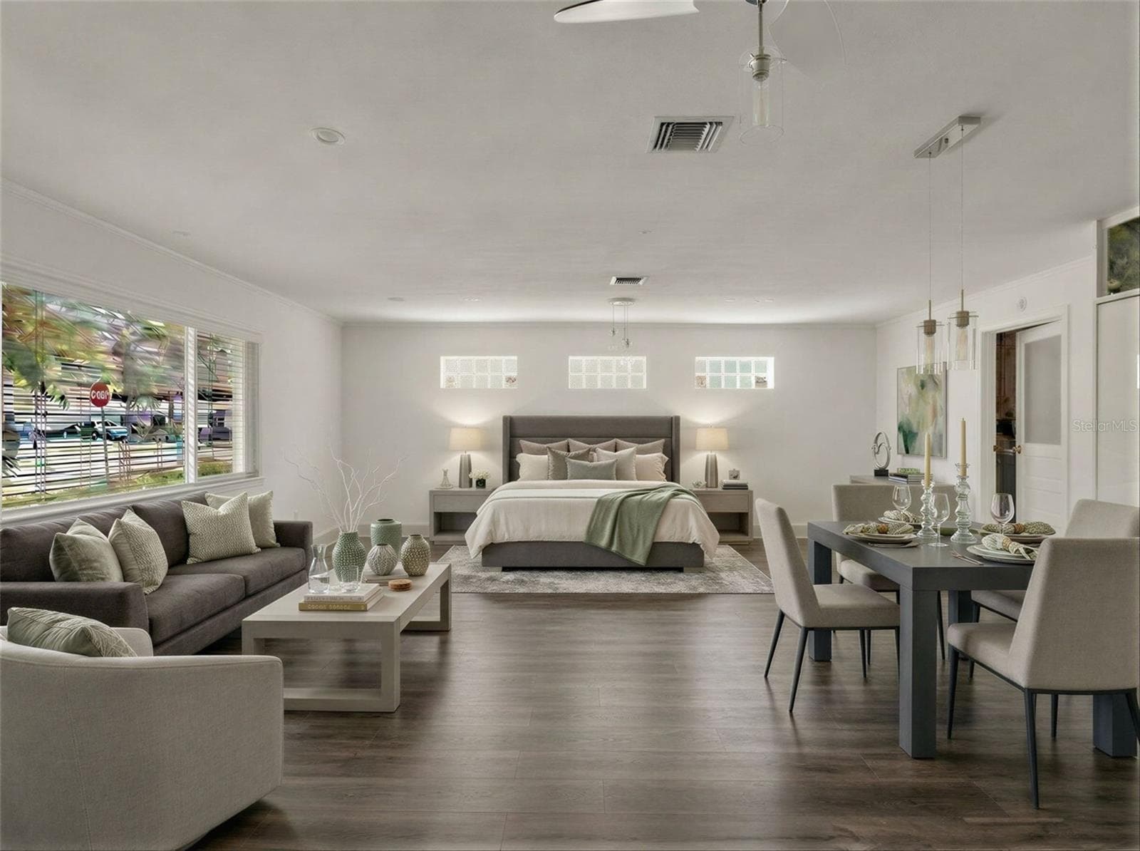Virtual furniture in bonus room being used as mother in law suite - 1231 NEWPORT AVE, LAKELAND