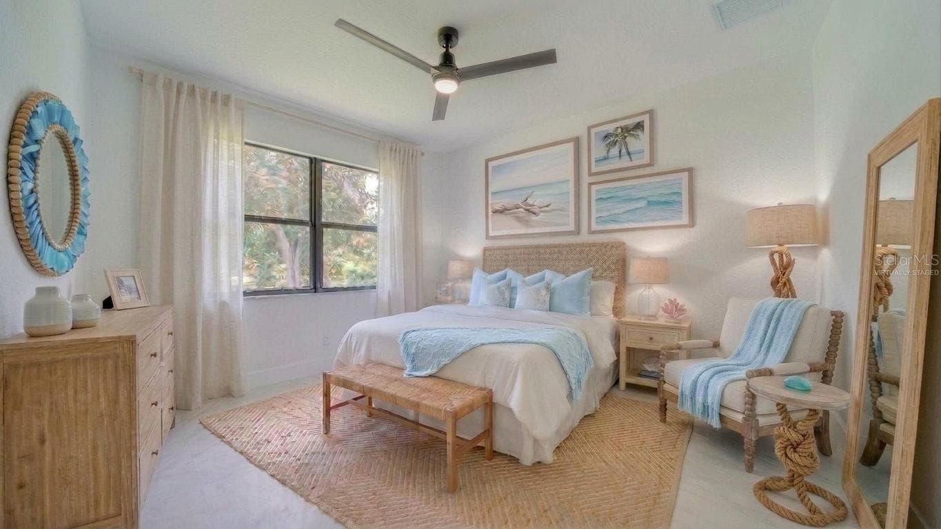 Another view of the Primary Bedroom. (Virtually Staged) - 2713 8TH ST W, LEHIGH ACRES