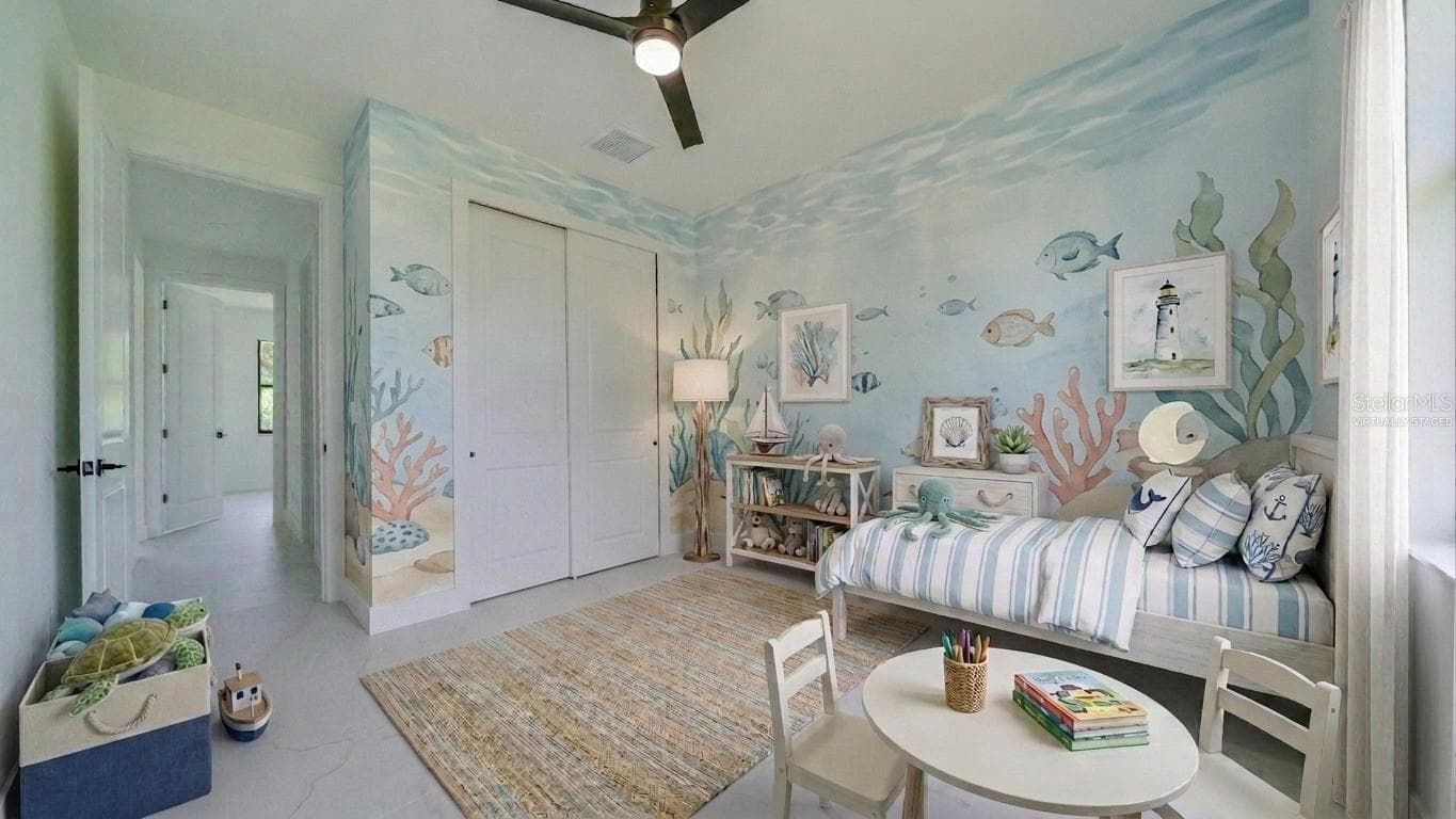 Back Guest Bedroom virtually staged - 2713 8TH ST W, LEHIGH ACRES