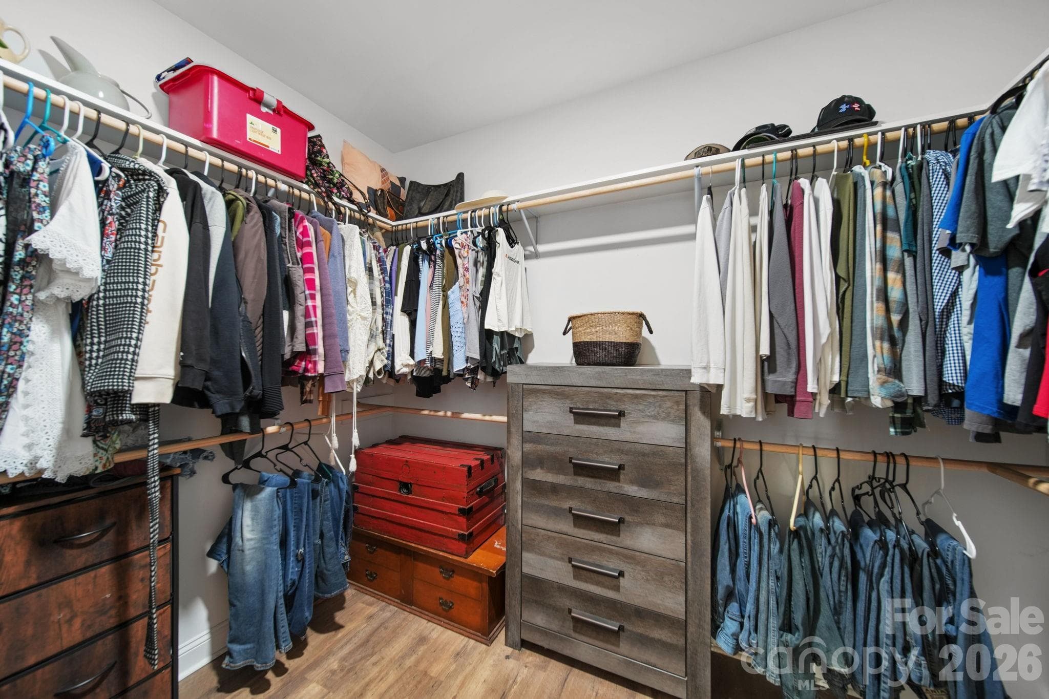 Primary bedroom walk-in closet - 1726 Old Cheraw Highway, Rockingham