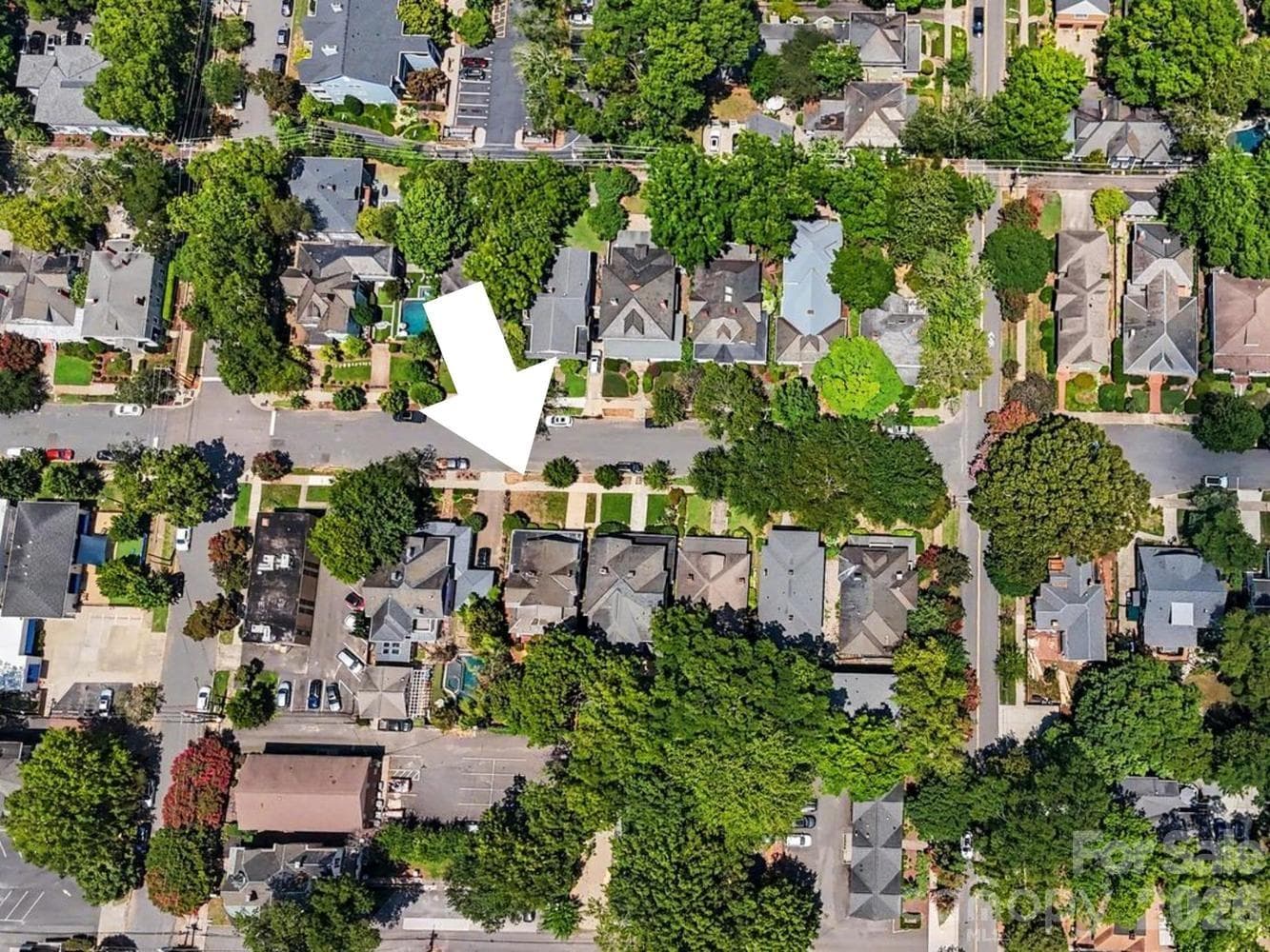 Aerial - 314 E Kingston Avenue E, Charlotte