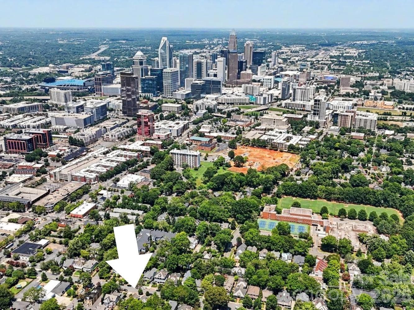 Aerial - 314 E Kingston Avenue E, Charlotte