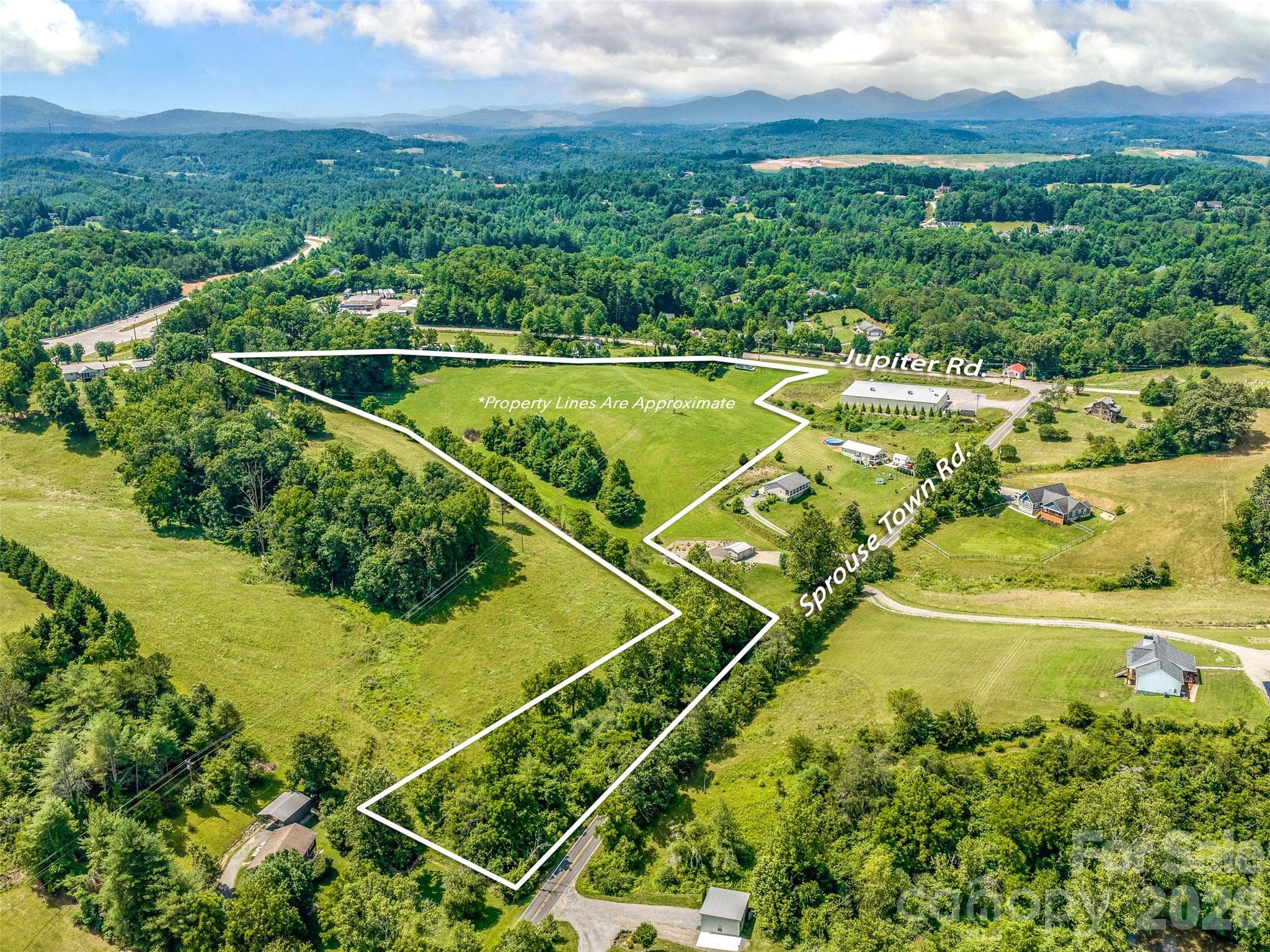 Mostly cleared with multiple potential build sites - 99999 Sprouse Town Road, Weaverville