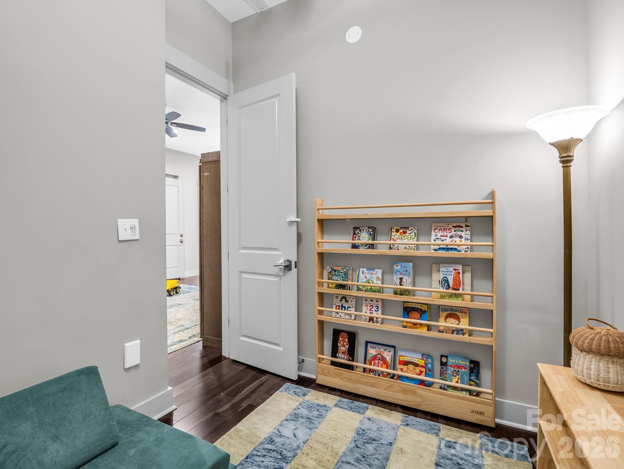 Playroom, office or media room on lower level - 122 Cisco Road, Asheville