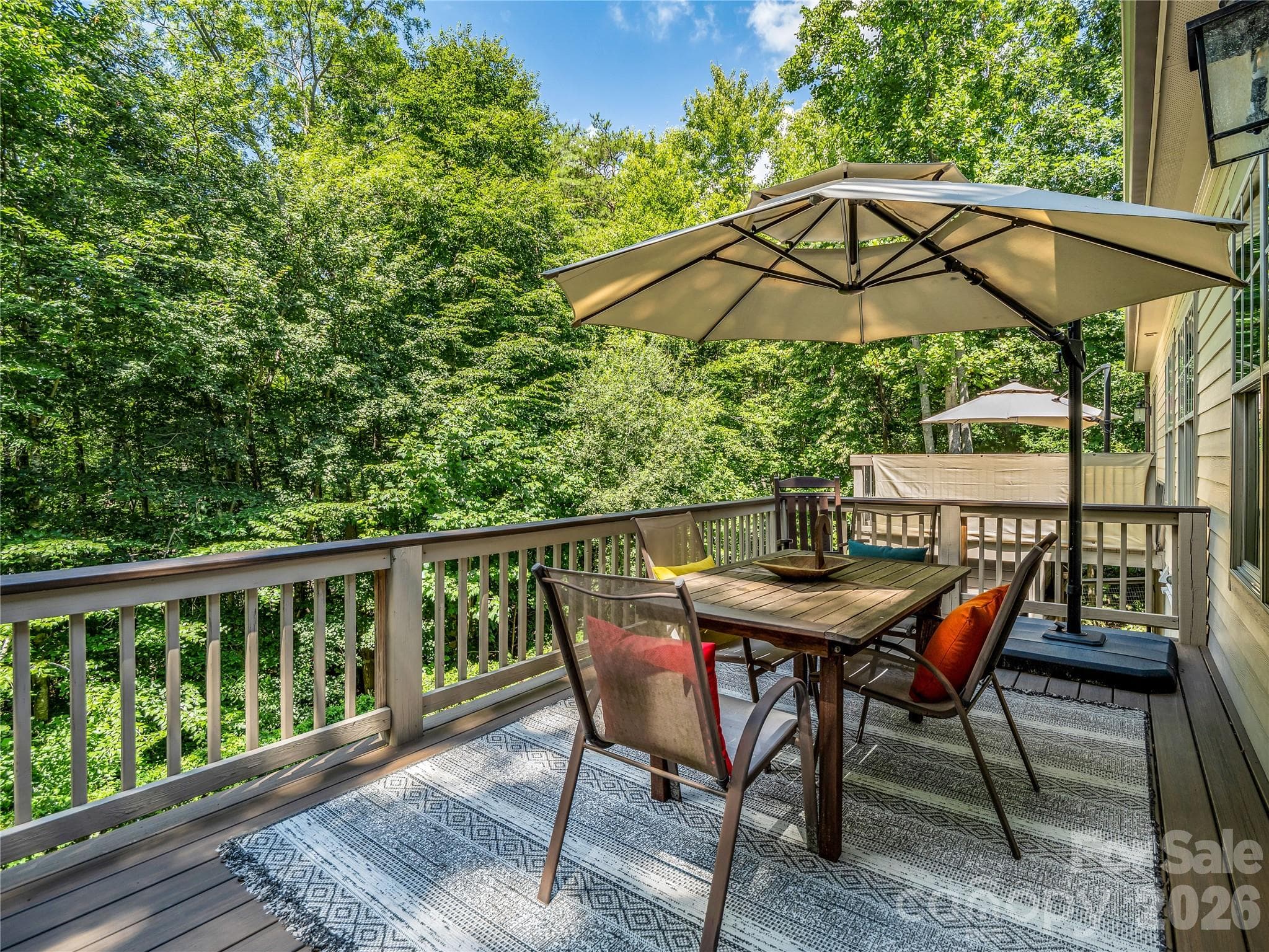 Back deck off of main level - 122 Cisco Road, Asheville