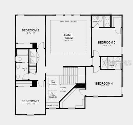 Floor 2- Additional Highlights Include: 3-car garage, 8' interior doors, covered extended lanai, and LVP flooring throughout main living area - 5372 GUNWALE DR, COCOA