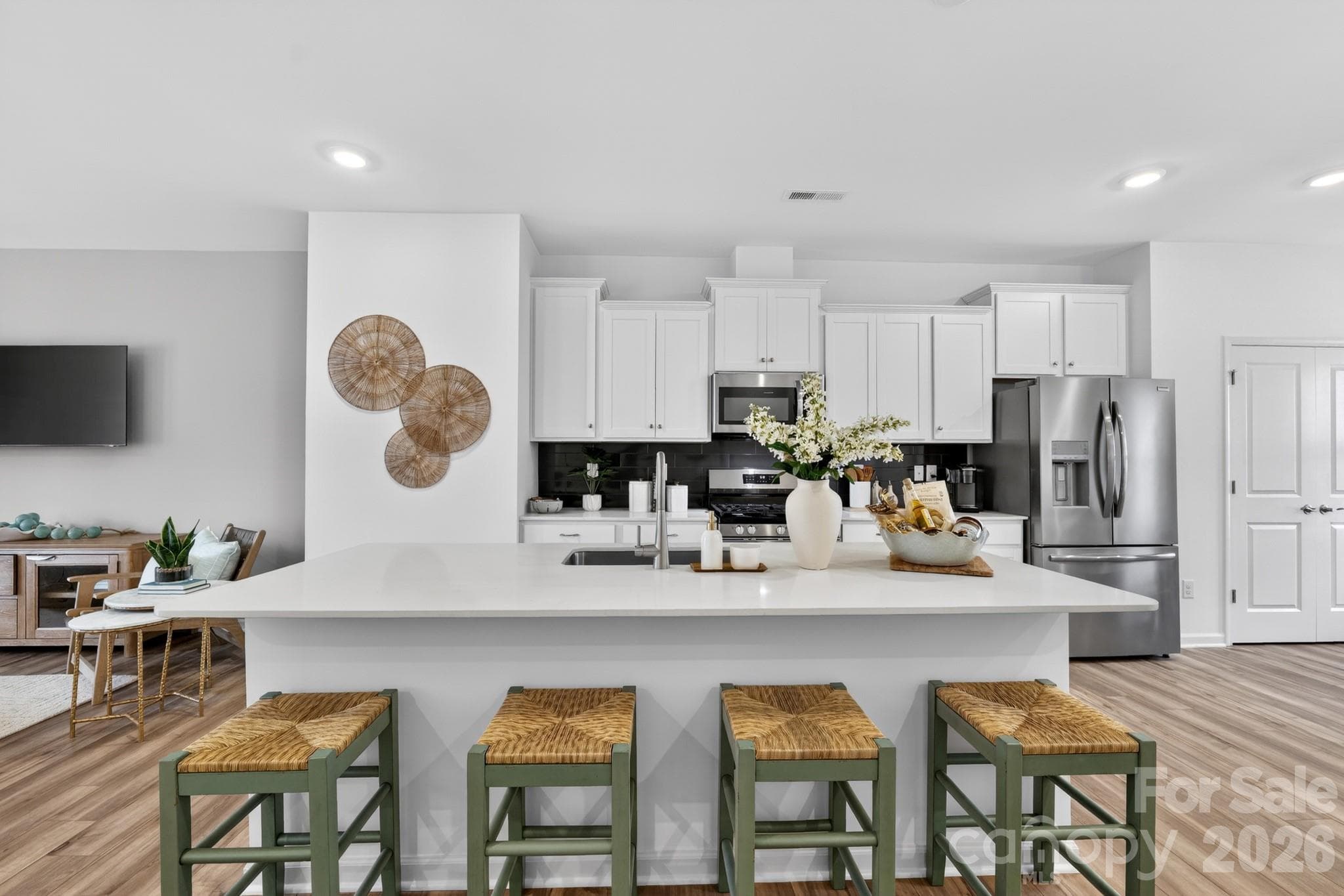 Model home photo - kitchen island - Mooresville