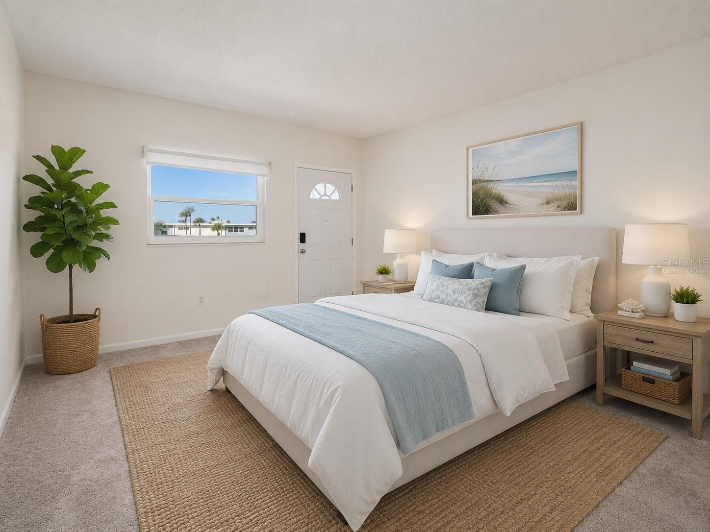 Virtually Staged 2nd Bedroom (12'x14'). - 6061 2ND ST E #55, ST PETE BEACH