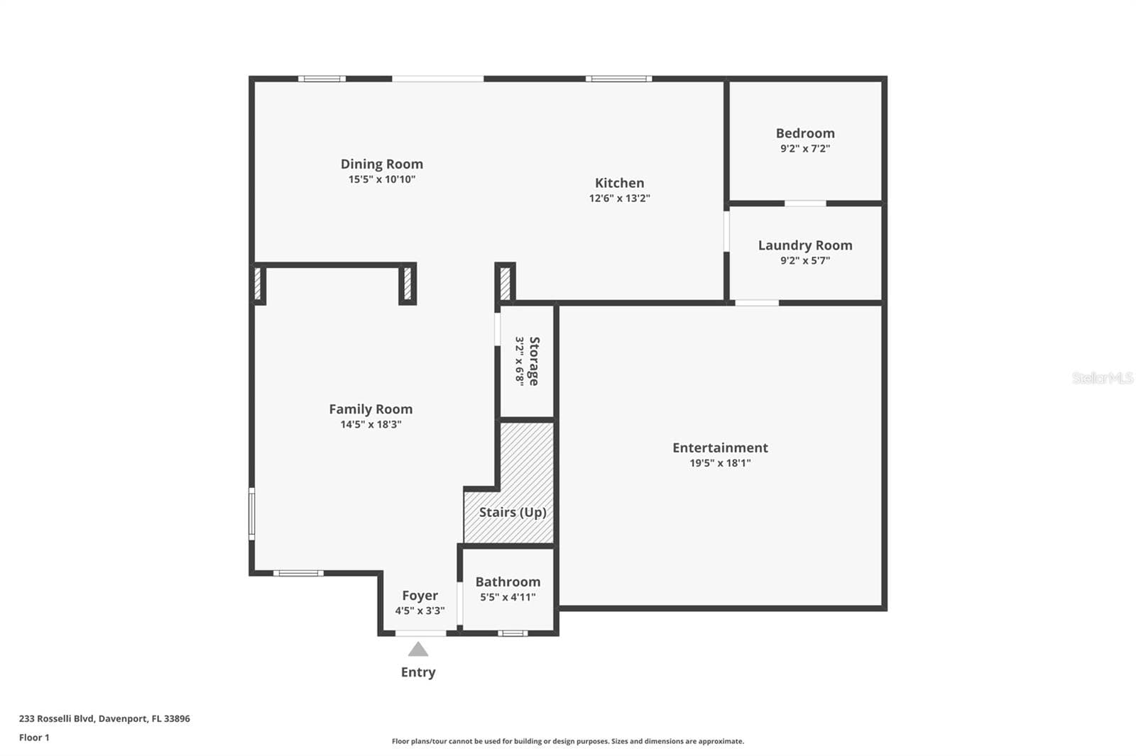 Floor Plan - 233 ROSSELLI BLVD, DAVENPORT