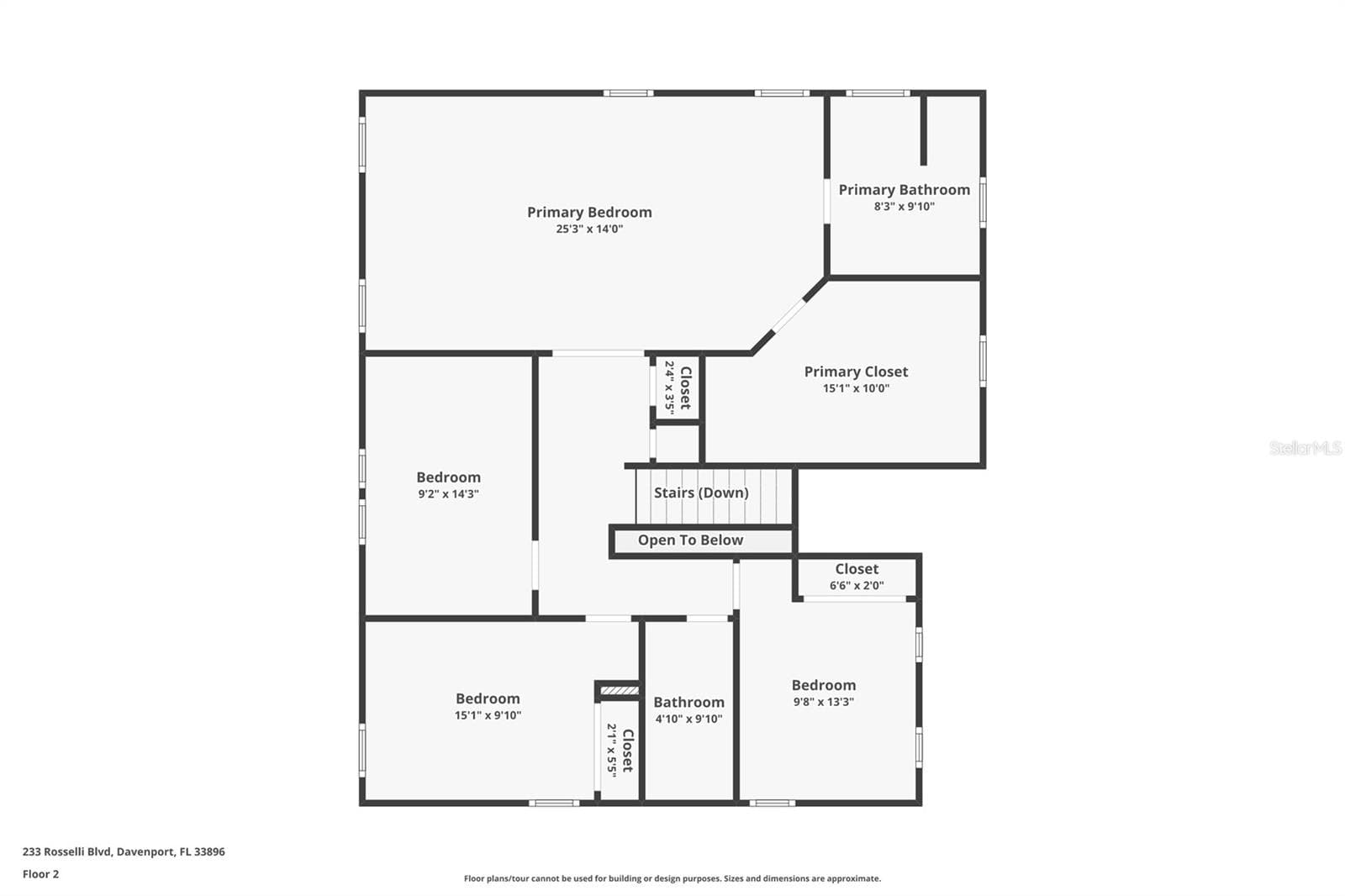 Floor Plan - 233 ROSSELLI BLVD, DAVENPORT