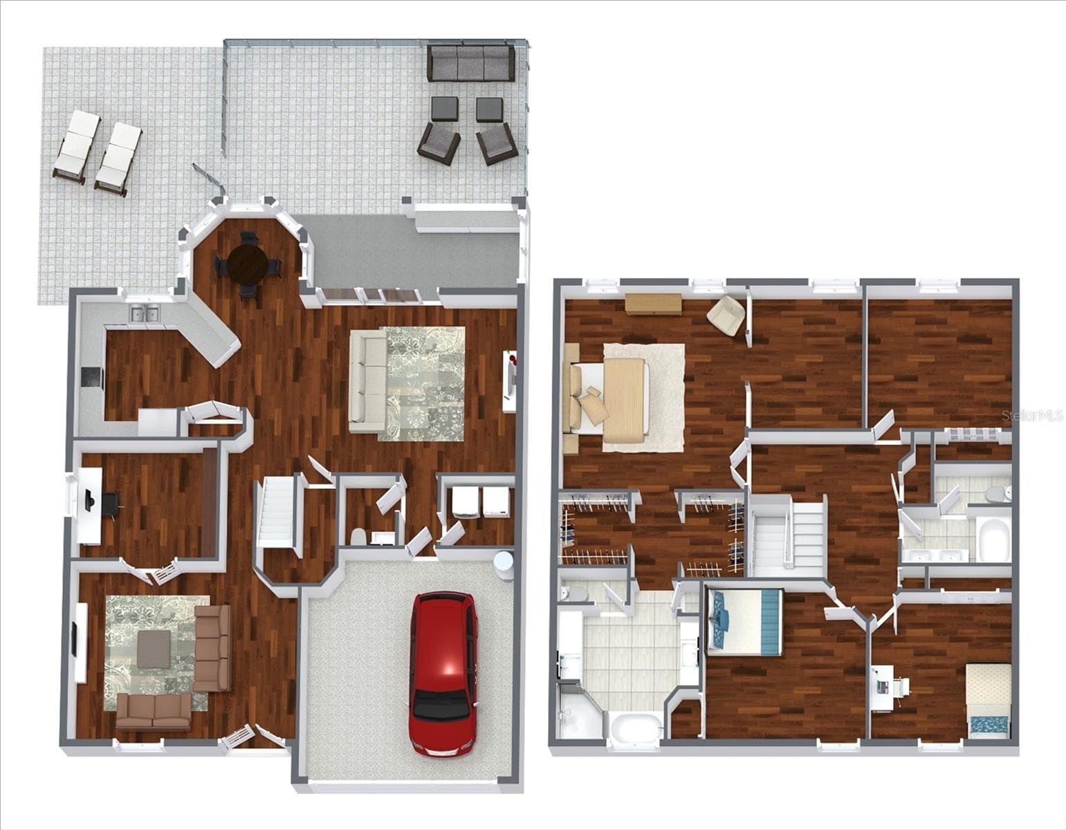 3d Floorplan - 932 LOST GROVE CIR, WINTER GARDEN