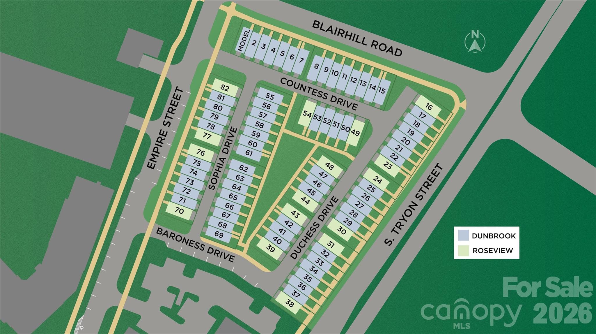 Lot 61. Overlooking the community greenspace - 4038 Sophia Drive, Charlotte