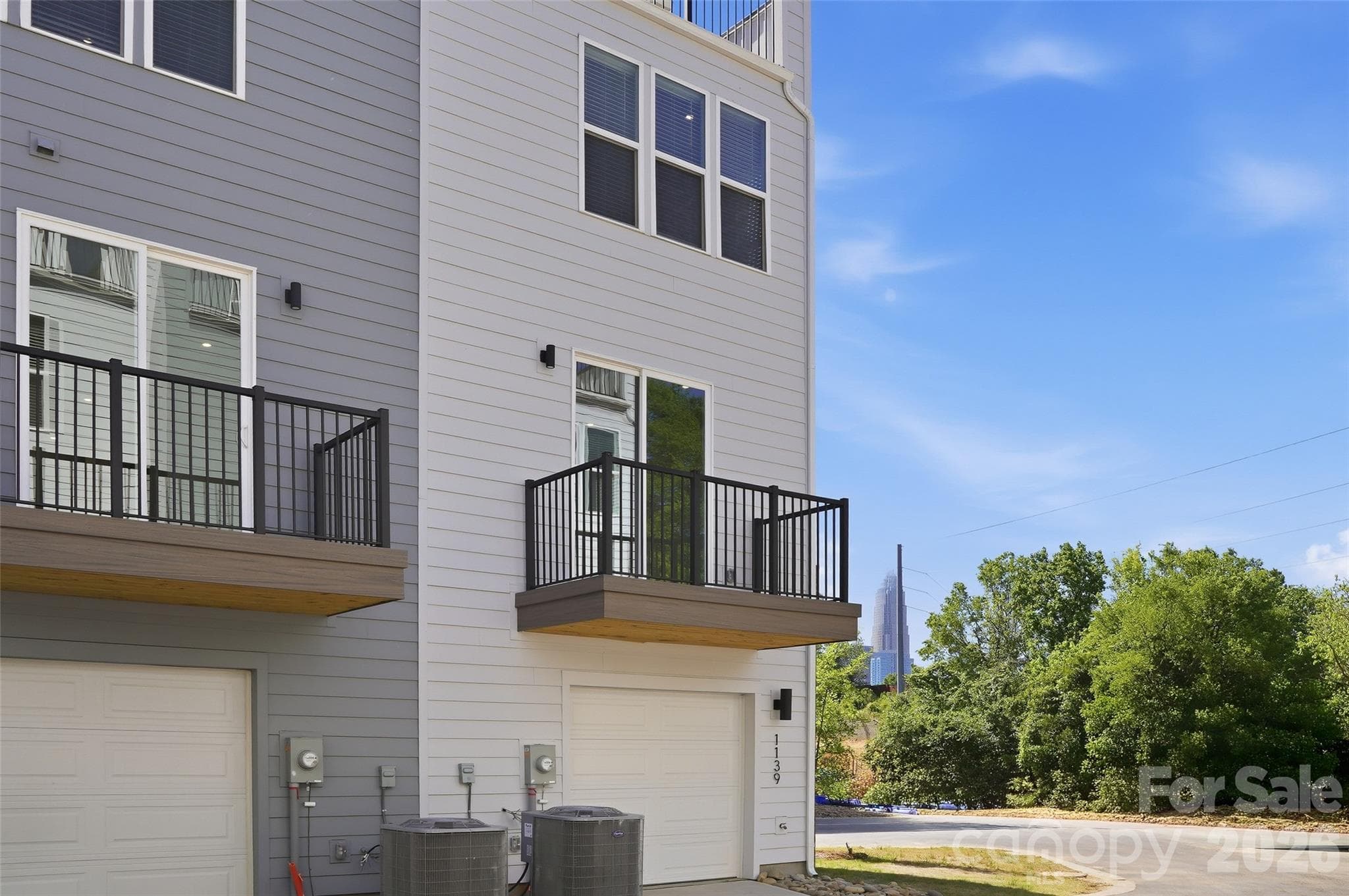 Balcony from the living room - 1139 Kokomo Lane, Charlotte