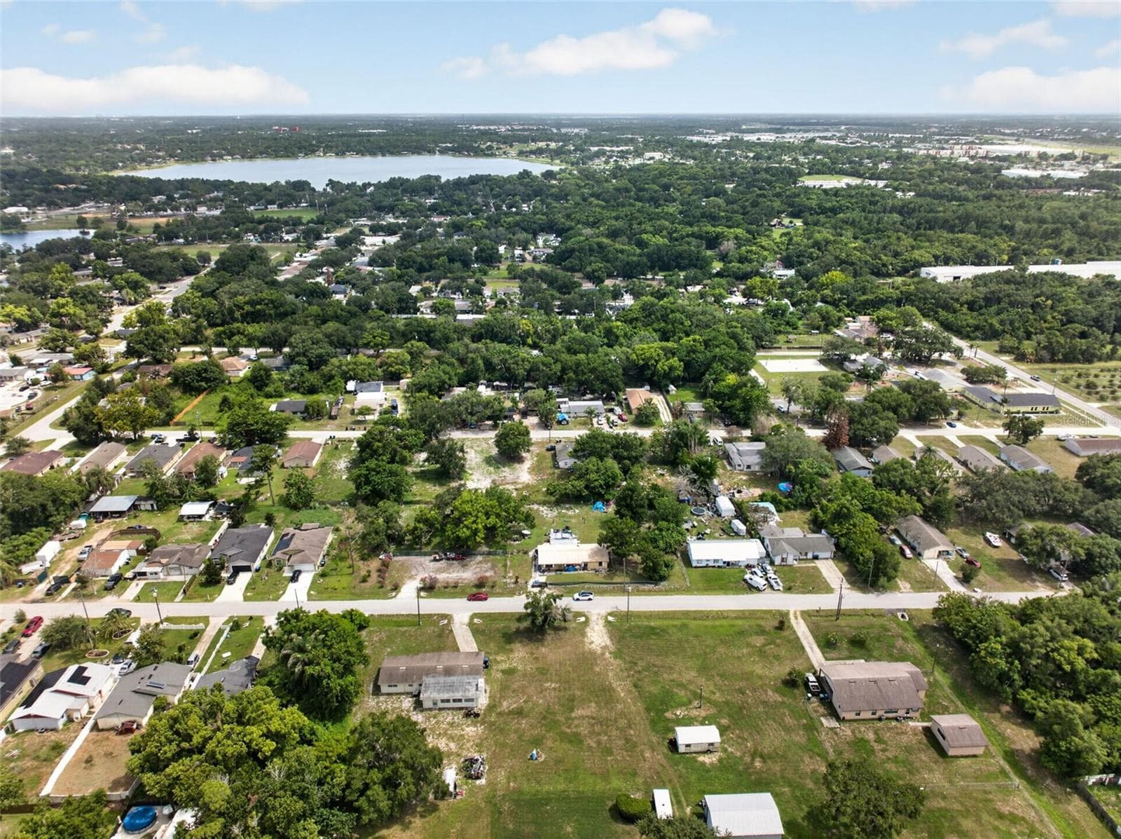 Aerial view of the property within the surrounding Ocoee neighborhood. - 212 15TH AVE, OCOEE