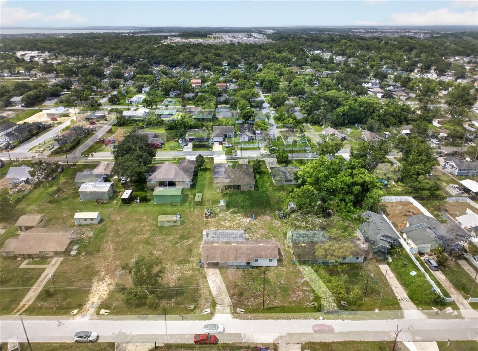Aerial view of the property within the surrounding Ocoee neighborhood. - 212 15TH AVE, OCOEE