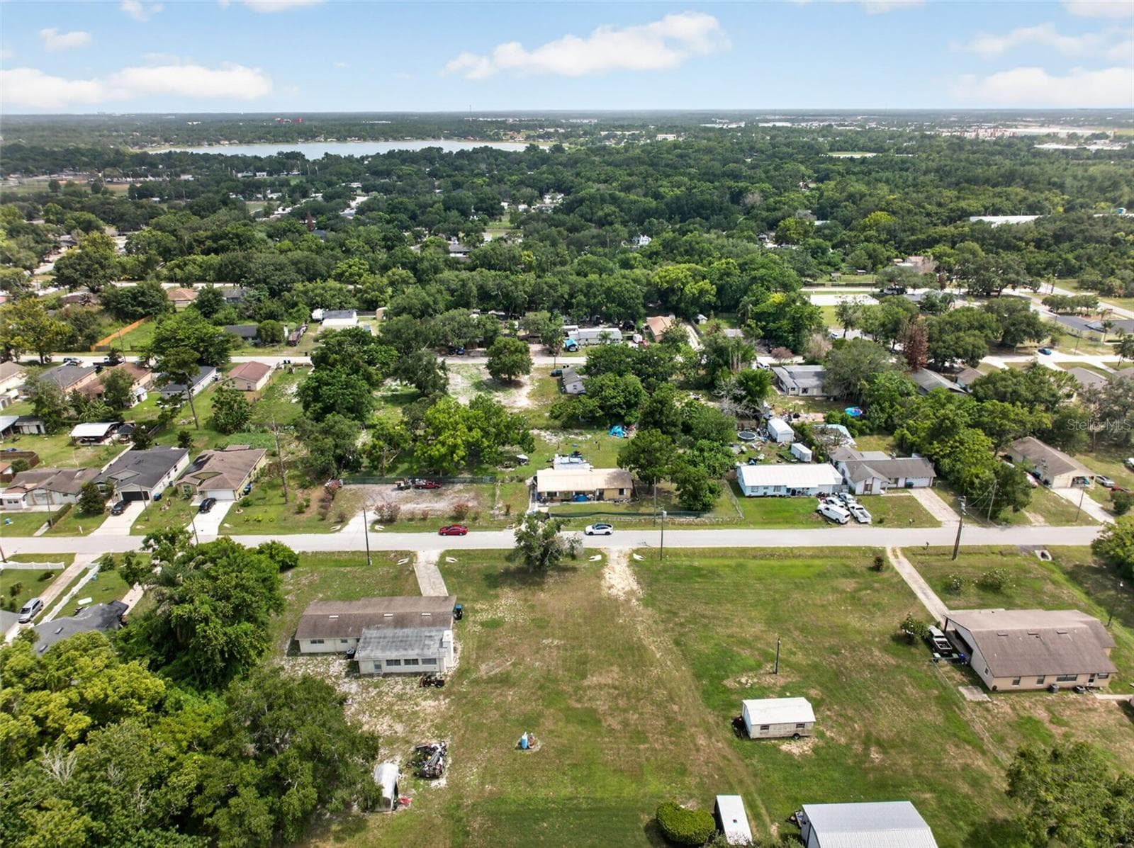 Aerial view toward the lake — property sits minutes from downtown Ocoee. - 212 15TH AVE, OCOEE