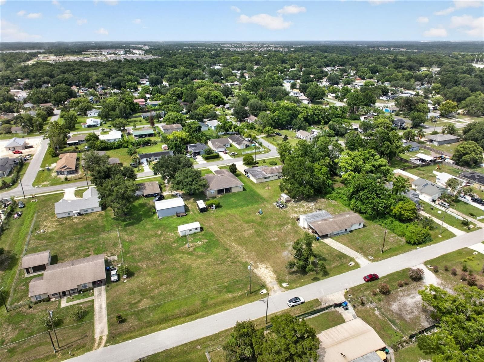 Aerial view of the property within the surrounding Ocoee neighborhood. - 212 15TH AVE, OCOEE