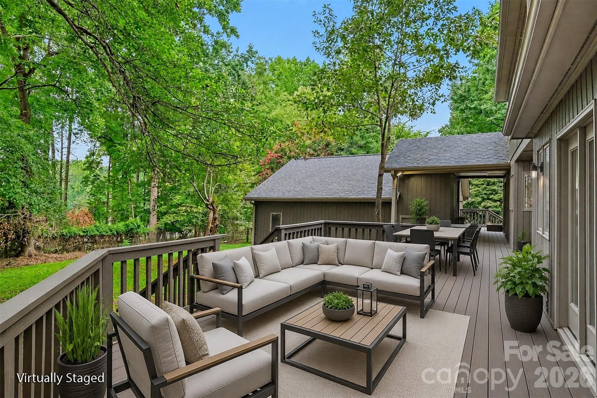 Escape the day on your new large deck. - 5042 Marci Lane, Belmont