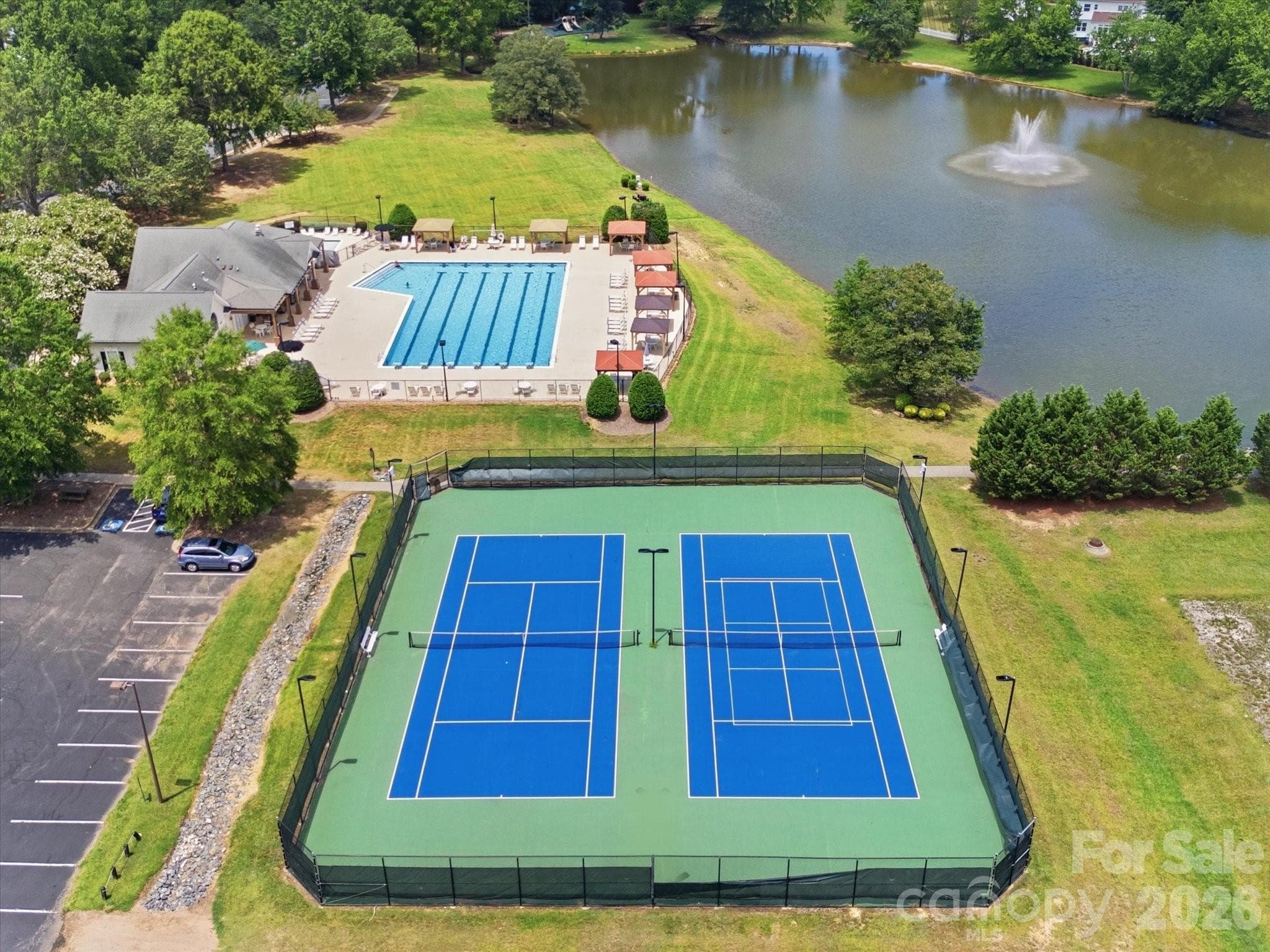 Tennis Courts and fishing pond - 2007 Rosewater Lane, Indian Trail