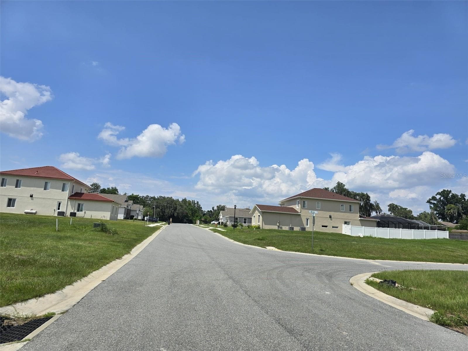 NORTH VIEW OF ROAD FROM LOT 8 - 605 ARIA DR., LAKELAND
