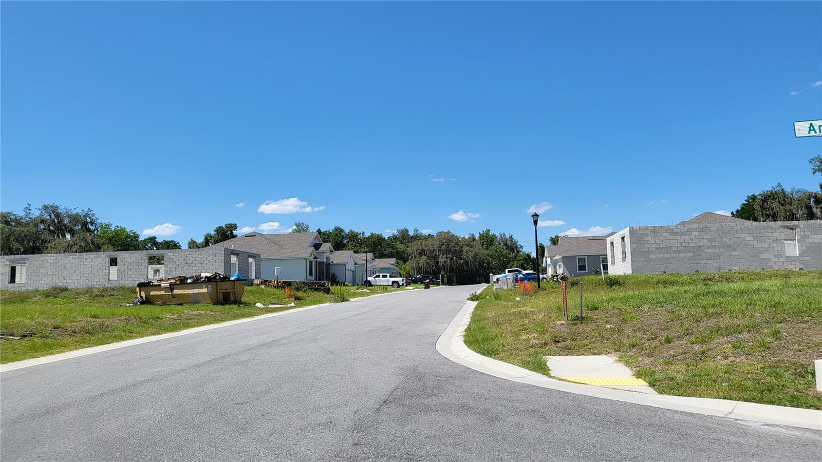 VIEW FROM LOT 8 TO CARTER ROAD - 605 ARIA DR., LAKELAND