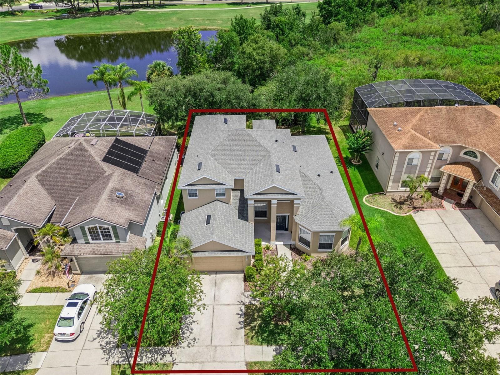 aerial view - 2589 CORBYTON CT, ORLANDO