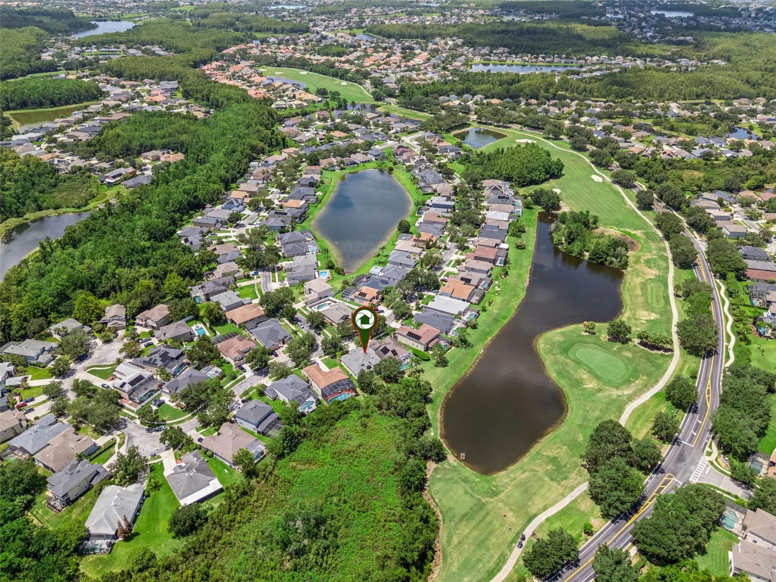 aerial view - 2589 CORBYTON CT, ORLANDO