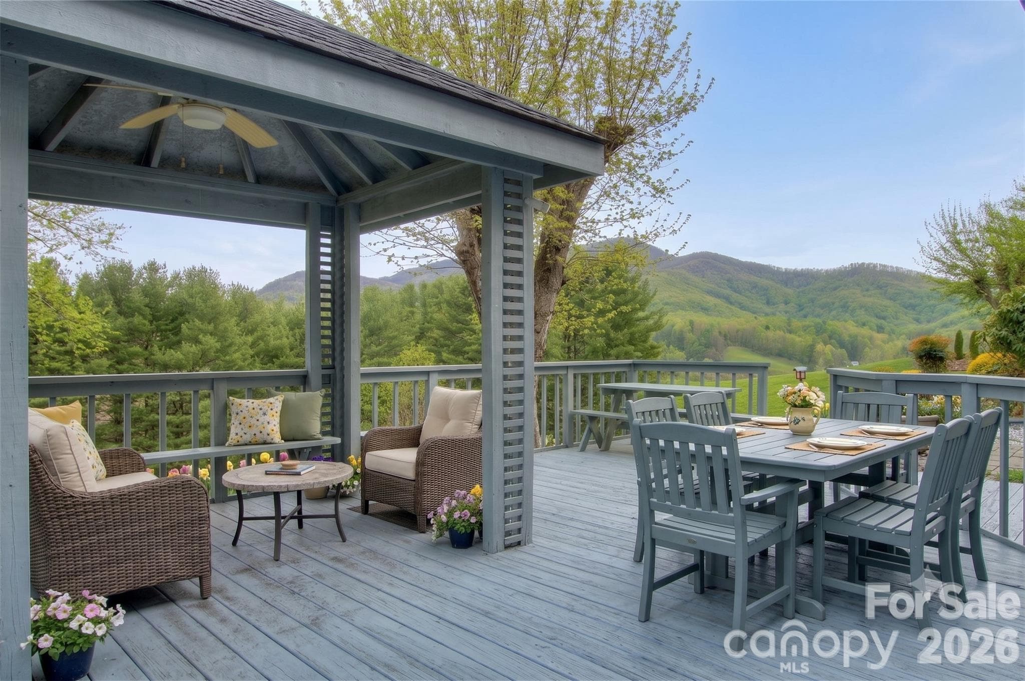 Gazebo with Ai Staging. Entertain with style and Mountain Views - Burnsville