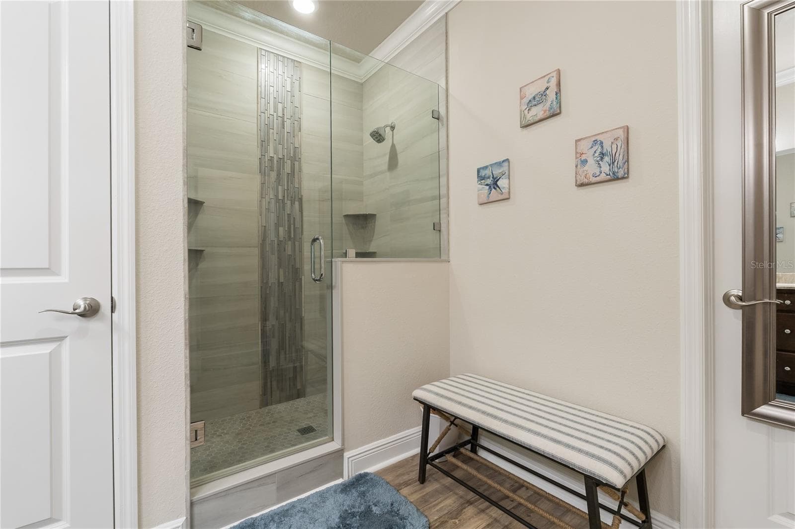Primary Walk in Shower! - 597 OZONA VILLAGE DR, PALM HARBOR