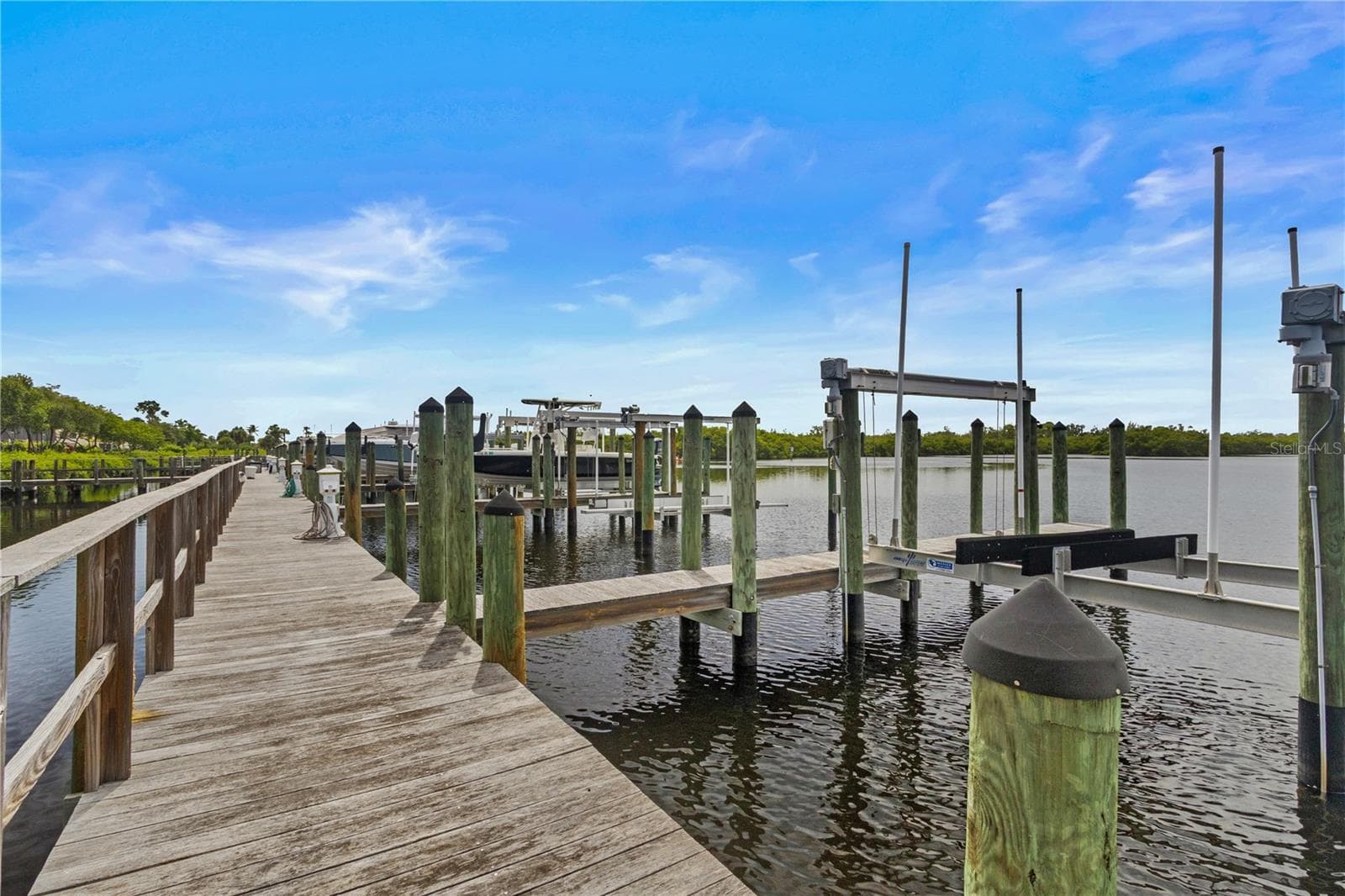 This property comes with a boat slip and a 13k lb lift. - 1008 PASEO DEL RIO NE, ST PETERSBURG