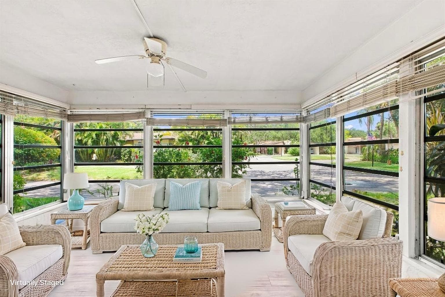 Lanai Virtually Staged - 6947 WOODWIND DR #77, SARASOTA