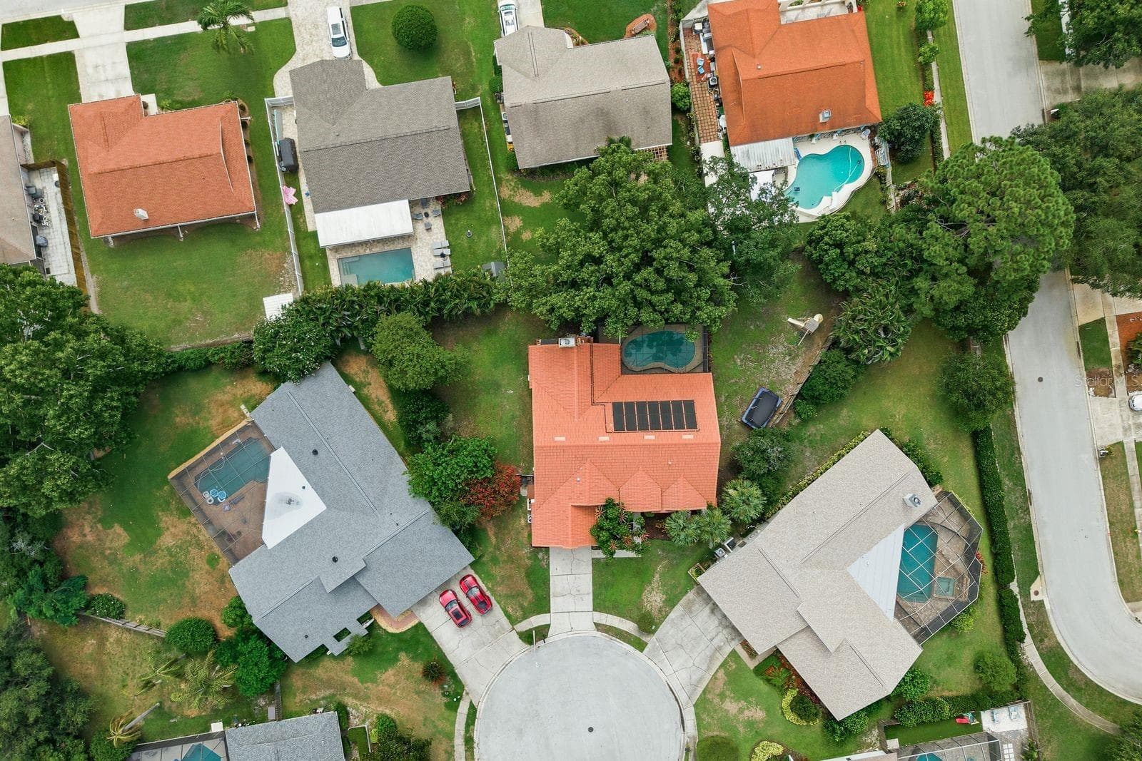 Cul-De-Sac Aerial - 2729 REDFORD CT E, CLEARWATER