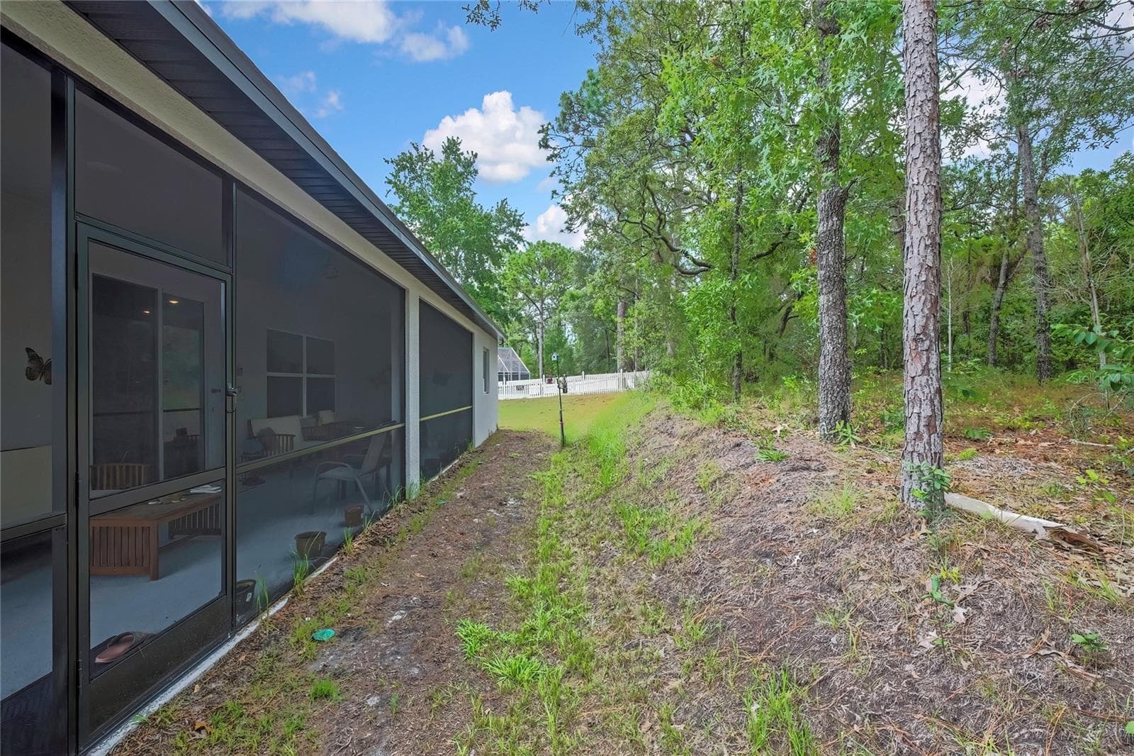 back yard has trench for water flow away from home - 32 CARNATION CT, HOMOSASSA
