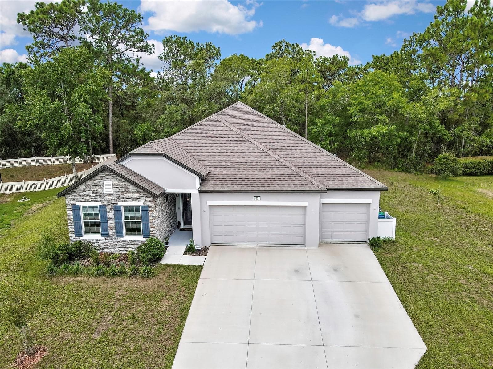 beautiful aerial - 32 CARNATION CT, HOMOSASSA