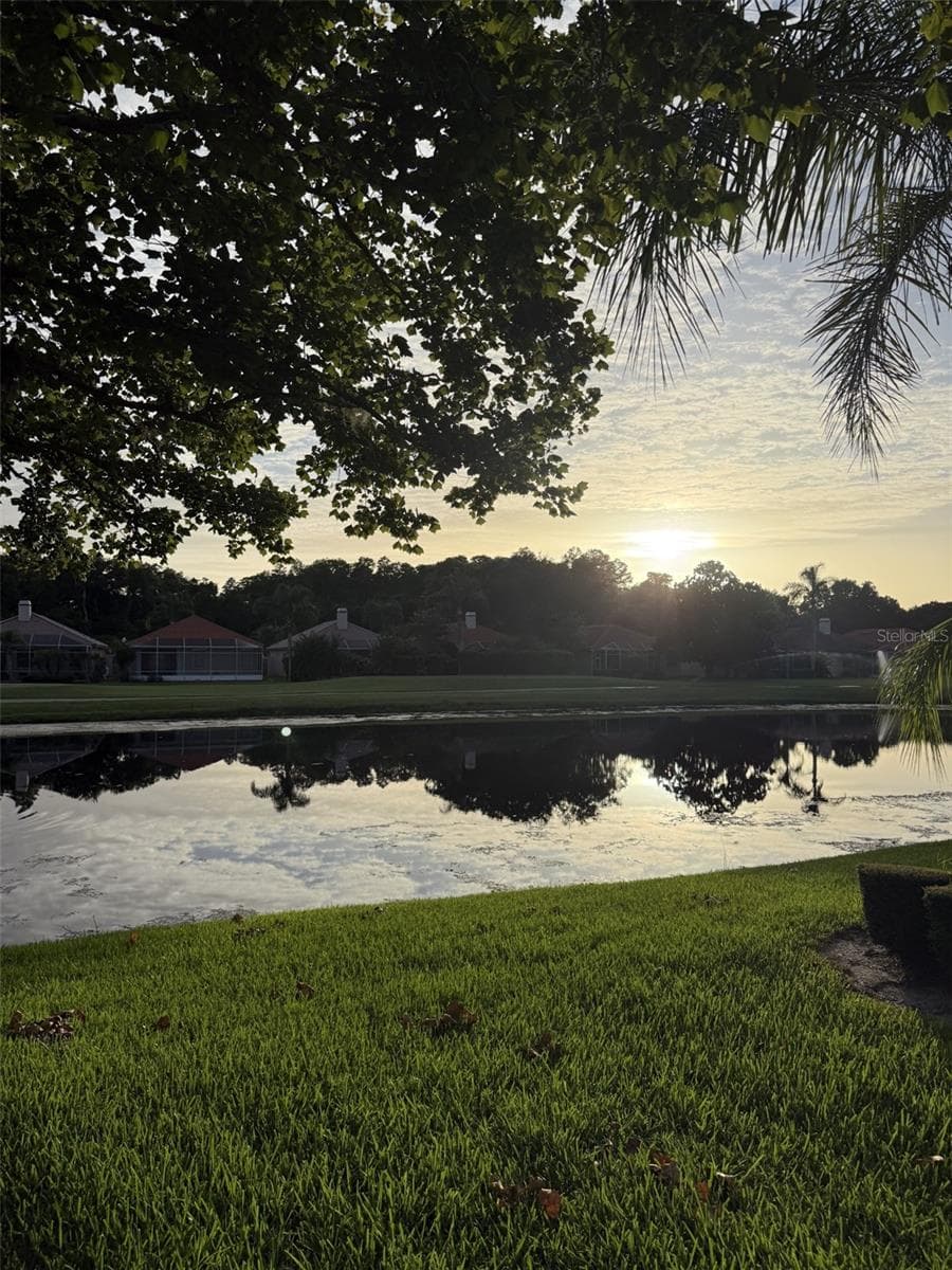 Beautiful sunset view from your lanai. - 1338 DARTFORD DR, TARPON SPRINGS
