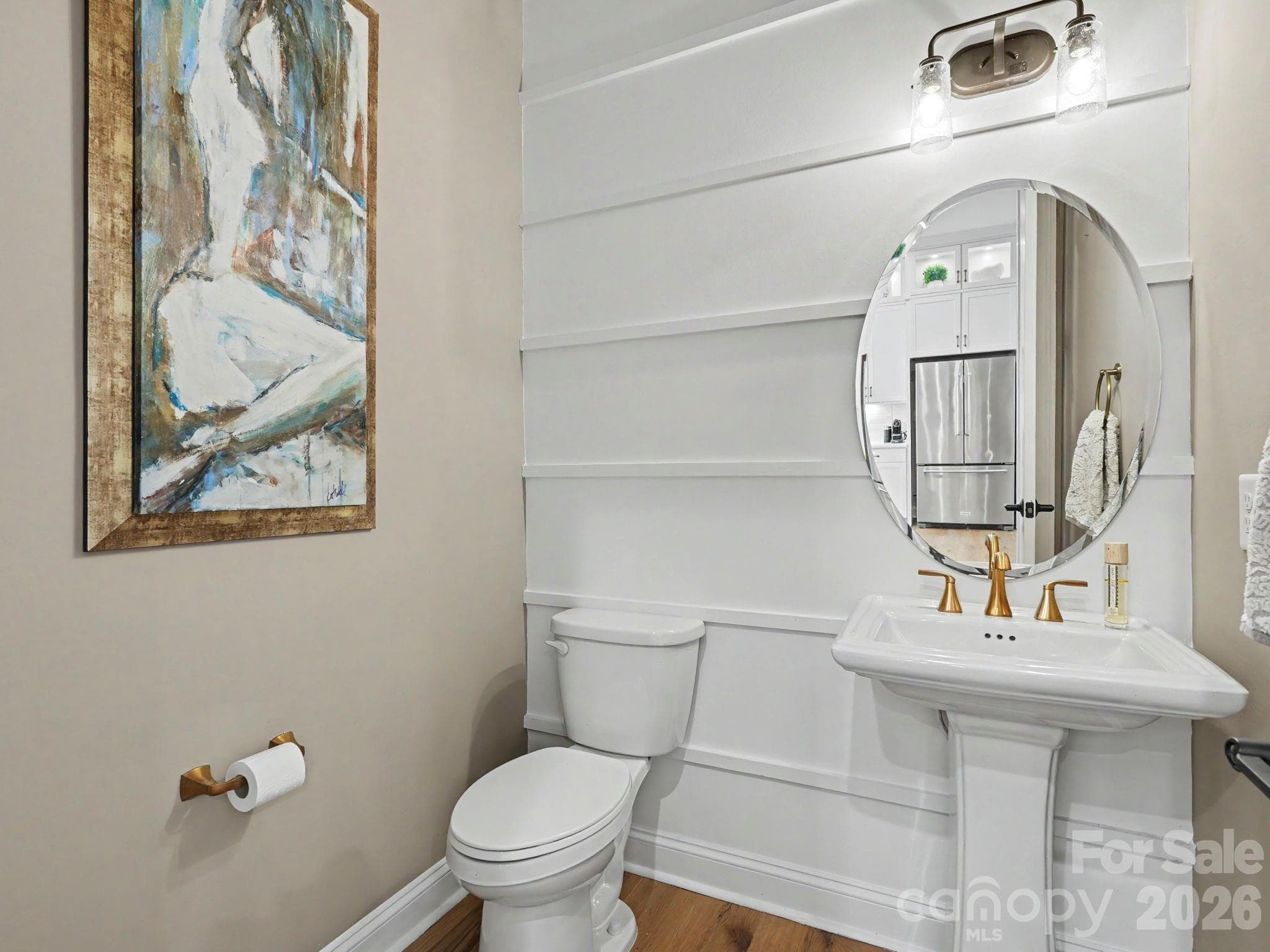 Designer Powder Bathroom - 2523 Deacon Avenue, Charlotte