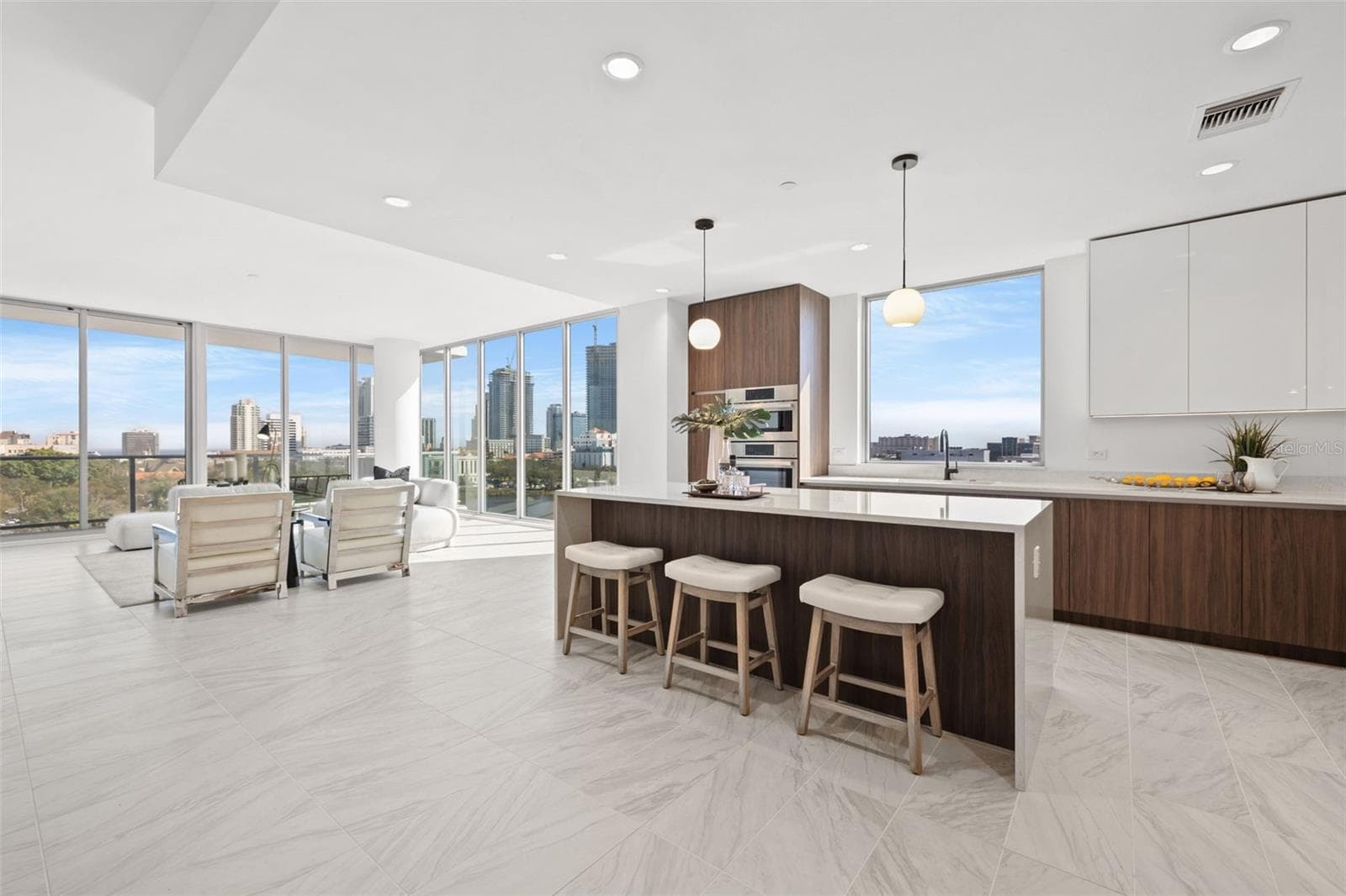 Look at that kitchen window! It faces South overlooking Skyway Bridge - 777 3RD AVE N #805, ST PETERSBURG
