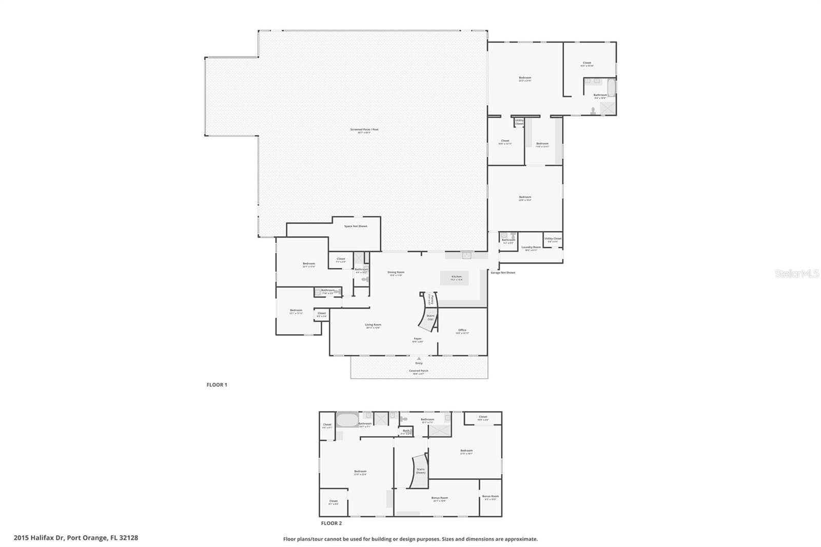 Floor Plan - 2015 HALIFAX DR, PORT ORANGE