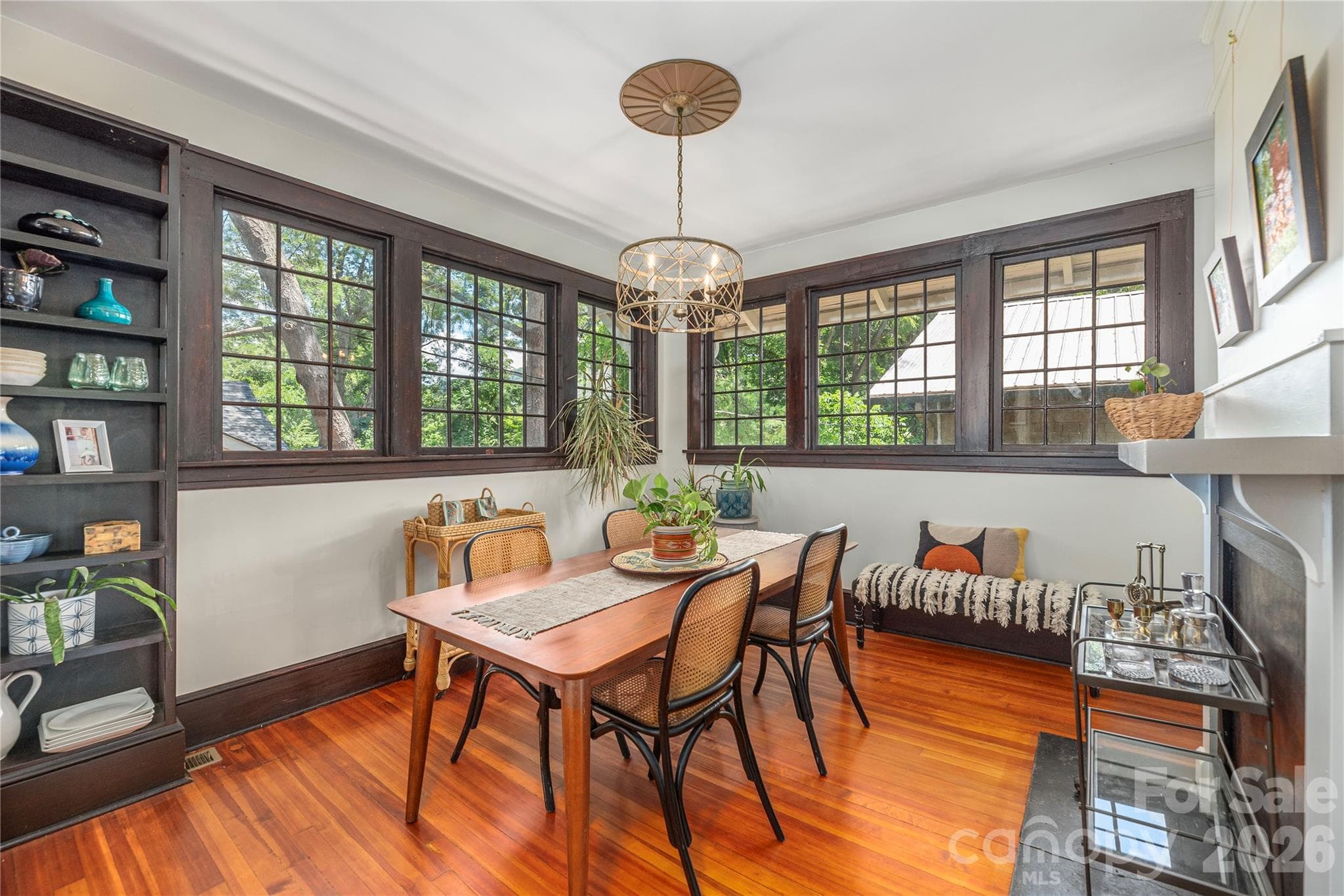 Original windows through and charming built-ins - 302 Hillside Street, Asheville