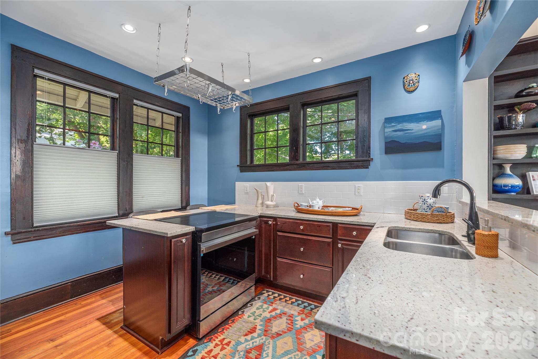 Granite counter tops and stainless appliances - 302 Hillside Street, Asheville