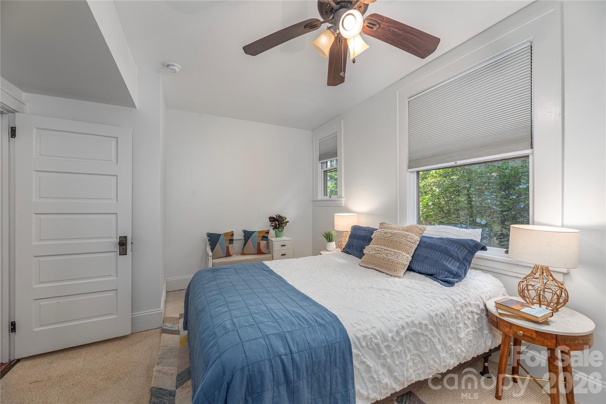 Second bedroom has large closet and tons of light - 302 Hillside Street, Asheville