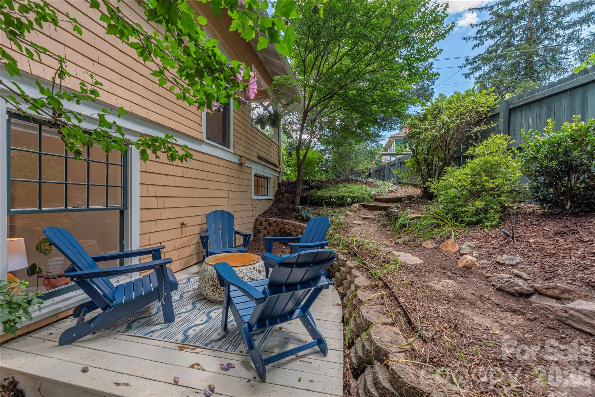 Enjoy garden parties with several seating areas - 302 Hillside Street, Asheville