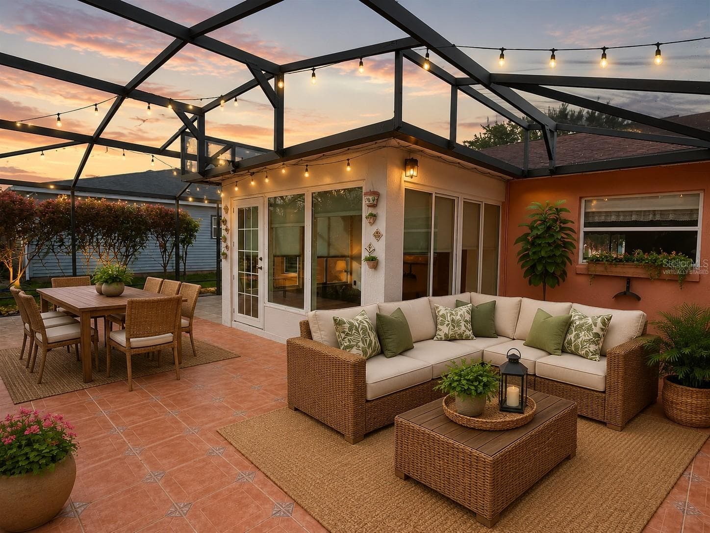 VIRTUALLY STAGED - PICTURE YOURSELF HERE IN THE COOL OF THE EVENING OR EARLY MORNING COFFEE - 33236 GRAND CYPRESS WAY, LEESBURG