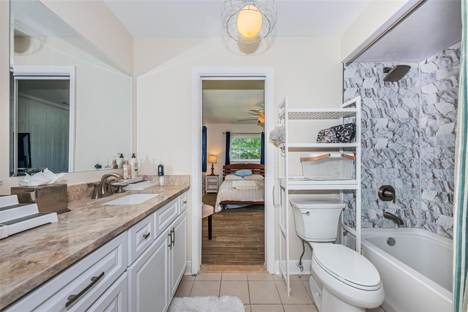 Updated modern bathroom - 5230 VENETIAN BLVD NE, ST PETERSBURG
