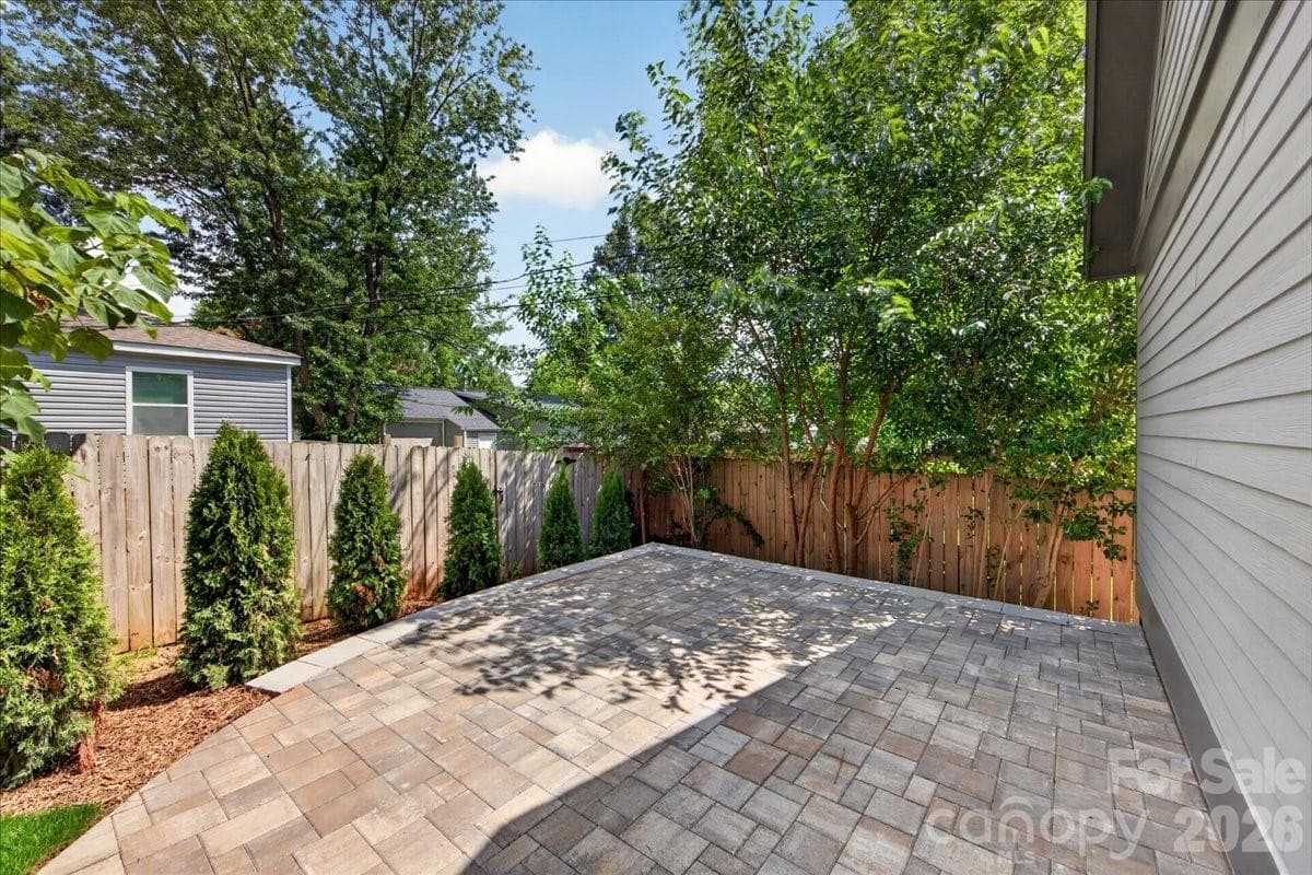 Private paver patio - 3940 Admiral Avenue, Charlotte