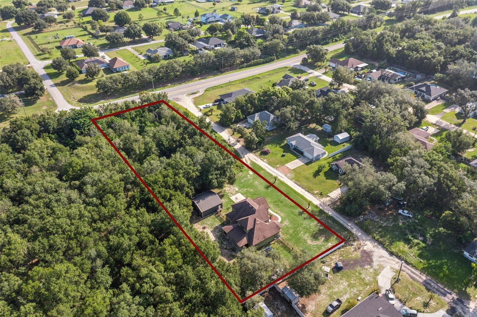 Aerial of 1.68 Acre Lot - 36137 MATTAWAN DR, EUSTIS